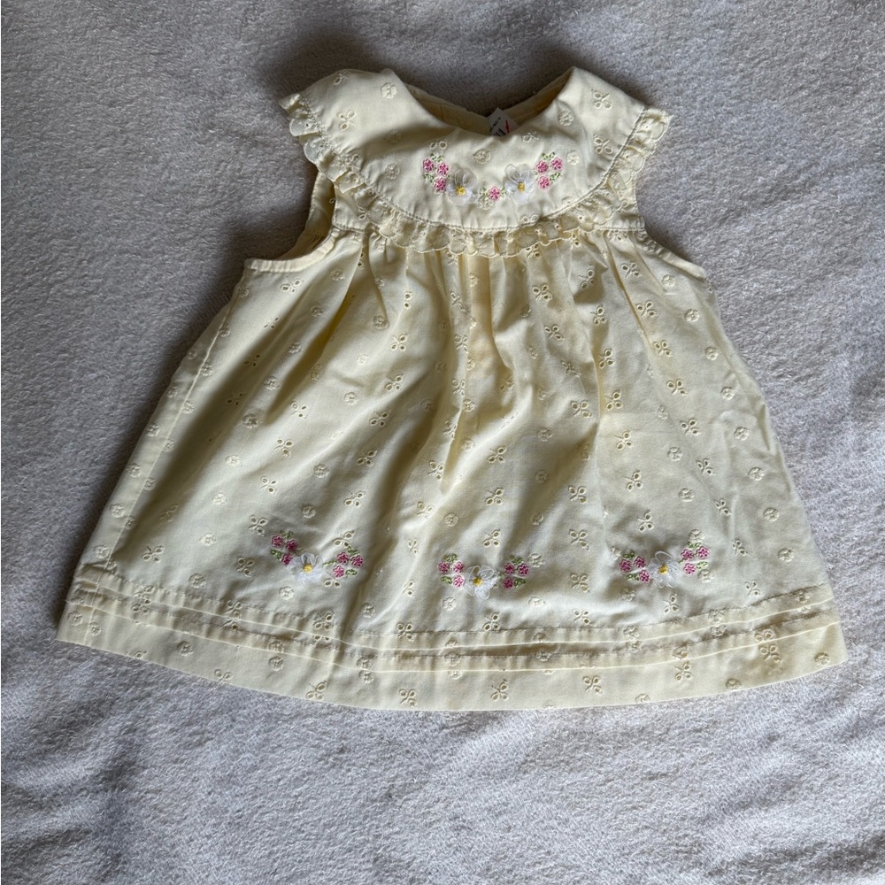 Vintage sundress w/floral embroidery